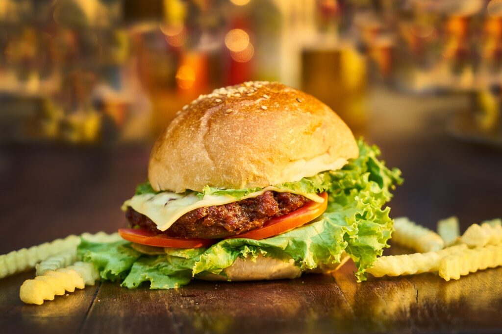 hamburguesa de langostinos