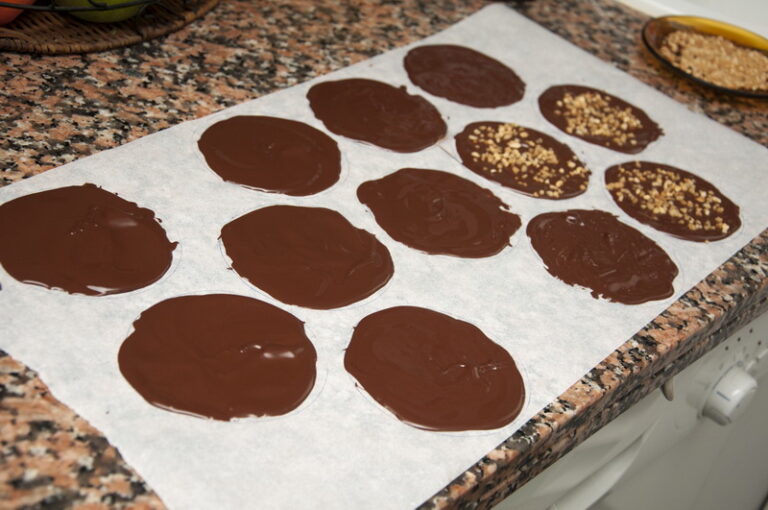 obleas de chocolate